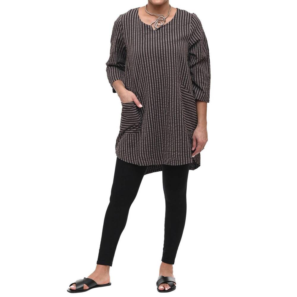 NEW TULIP CLOTHING paloma tunic in wallace stripe